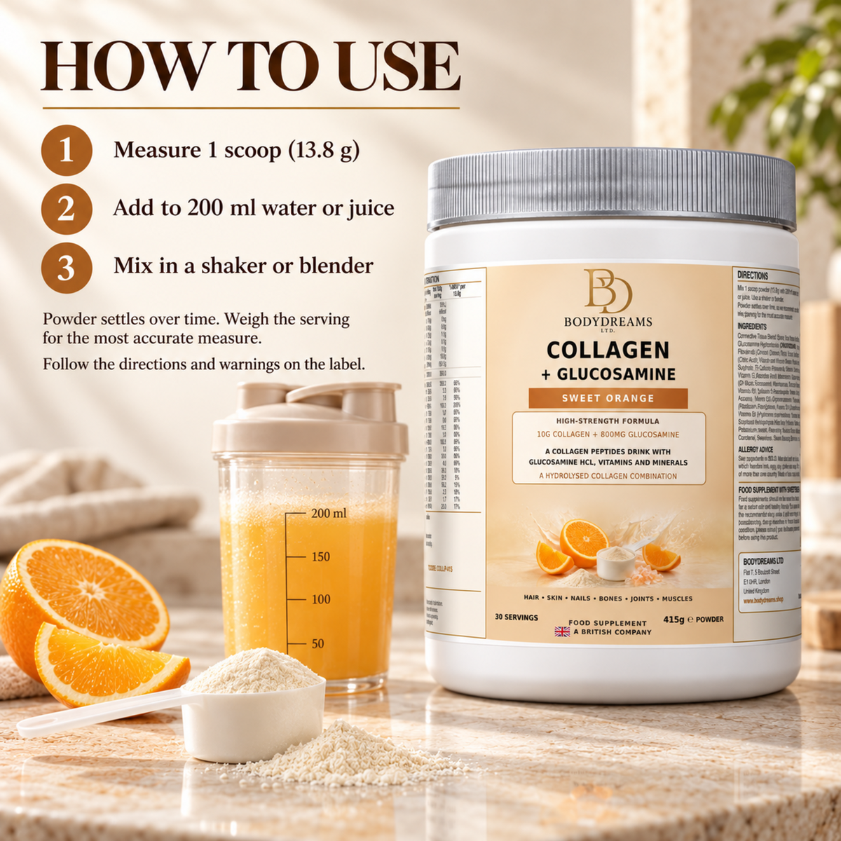 Sport Collagen + Glucosamine 415g