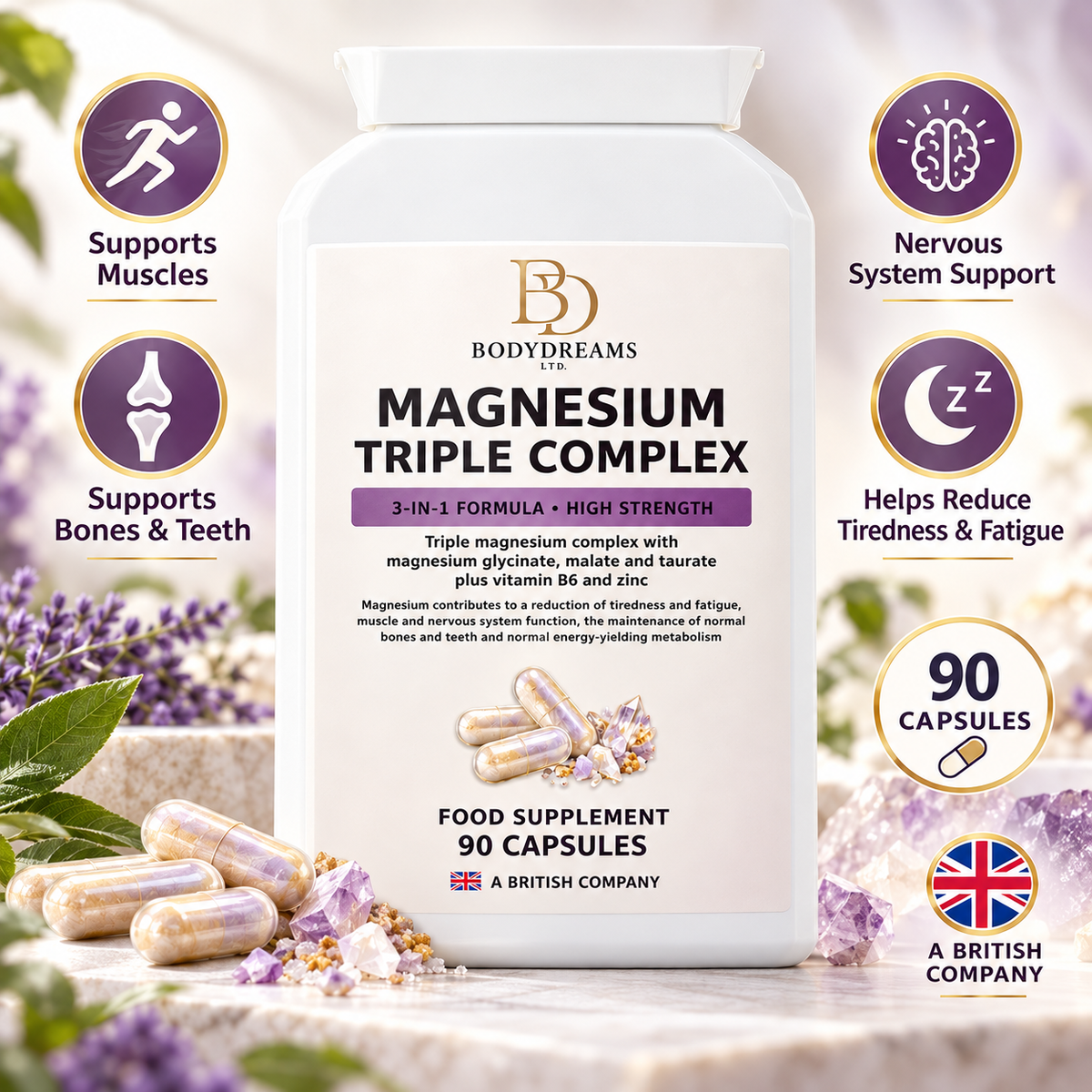 Magnesium Triple Complex 90 Capsules