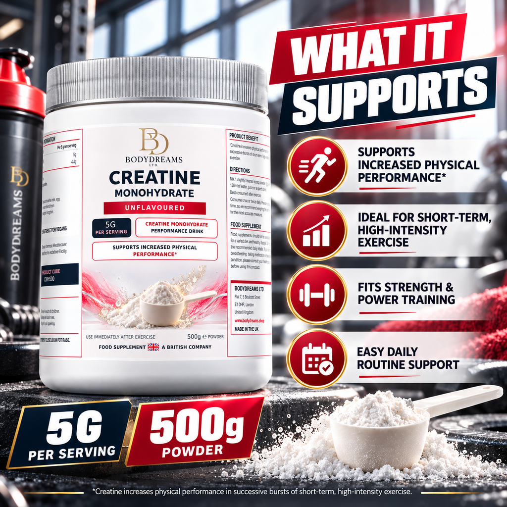 Pure Creatine Monohydrate - Unflavoured - 500g