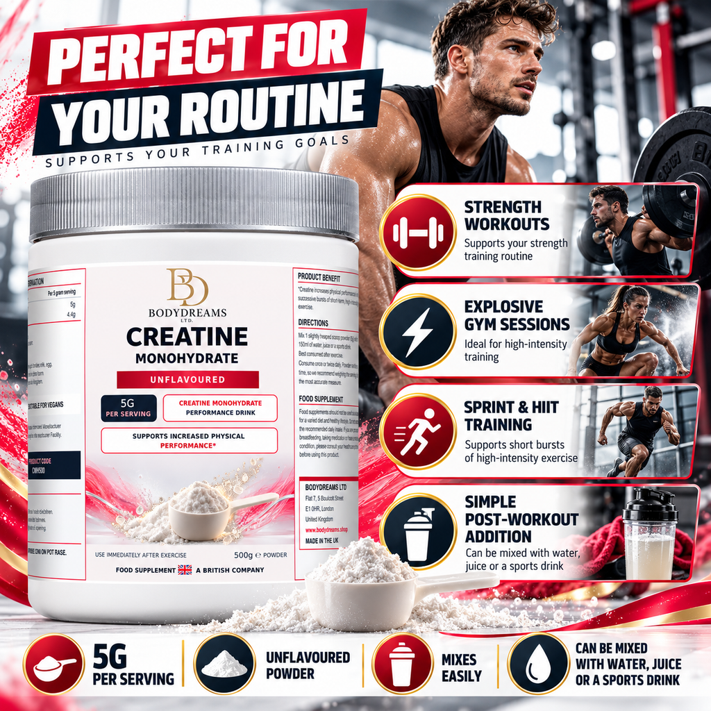 Pure Creatine Monohydrate - Unflavoured - 500g