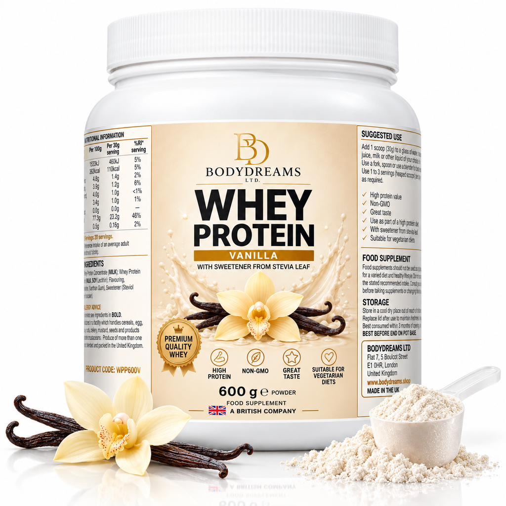 Vanilla Whey Protein Isolate Powder – 600g