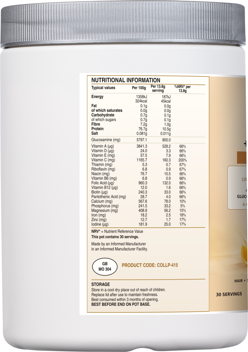 Sport Collagen + Glucosamine 415g